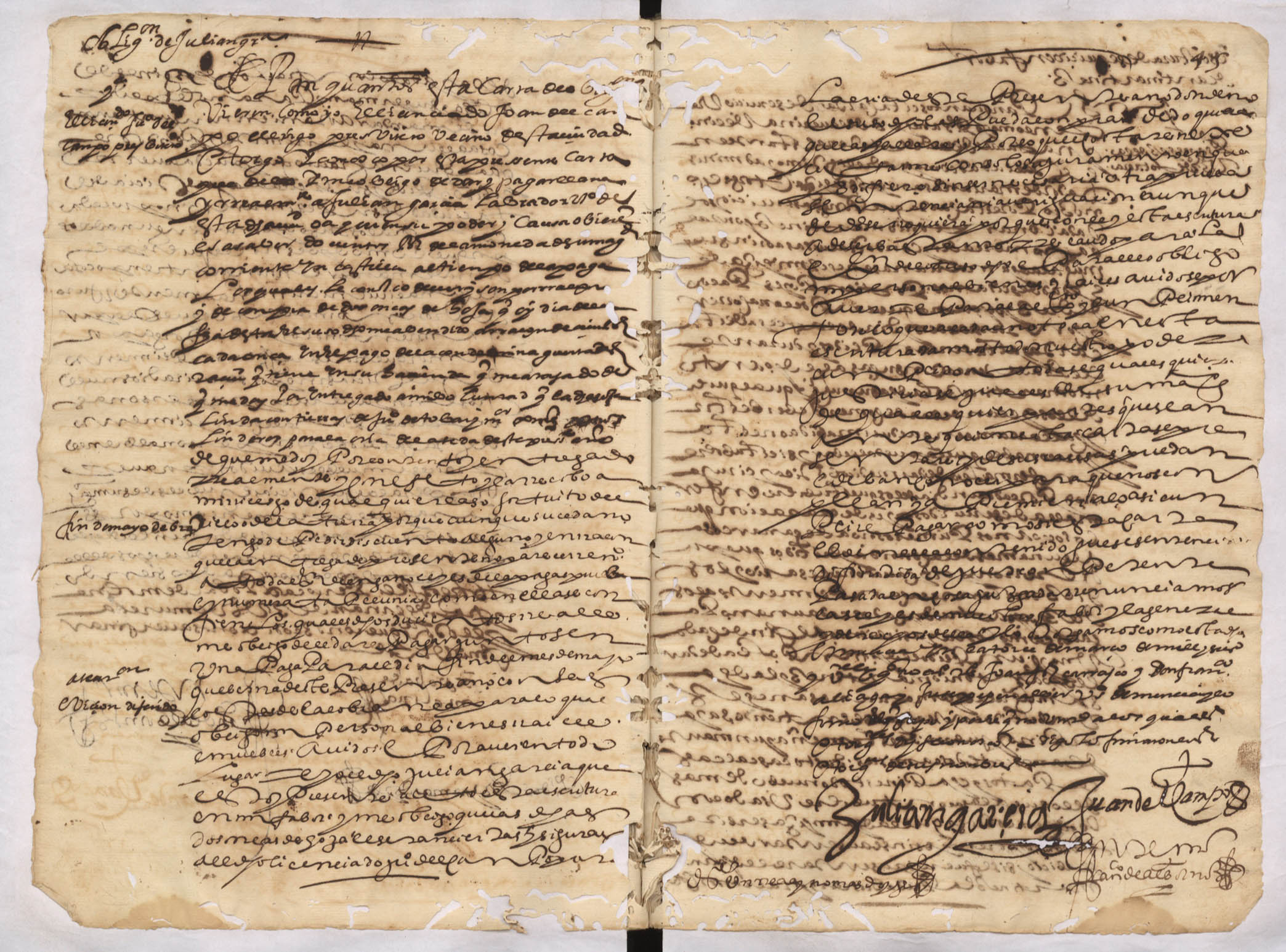 Registro de Francisco de Albornoz, Murcia de 1624.